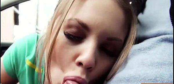  Pretty teen babe Alessandra Jane pounded by nasty dude